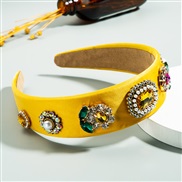 ( yellow)width eadband lady gem Korea diamond eadband Rhinestone eadband