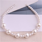 Korean style fashion  all-Purpose brief Ladies temperament big samll Pearl Headband Headband