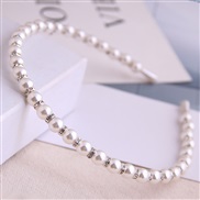 Korean style fashion  all-Purpose brief Ladies temperament all-Purpose flash diamond Pearl Headband Headband