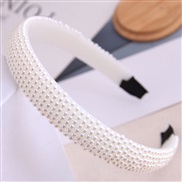 Korean style fashion  all-Purpose brief Ladies temperament Pearl lady concise width Headband Headband