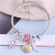 occidental style fashion  Metal all-PurposeD concise lovely cat love pendant more elements personality bangle