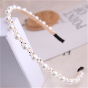 Korean style fashion   all-Purpose brief Pearl lady concise Headband Headband