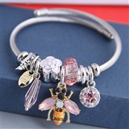 occidental style fashion  Metal all-PurposeD sweet more elements pendant personality bangle