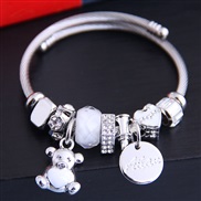 occidental style fashion  Metal all-PurposeD sweet lovely samll pendant personality bangle