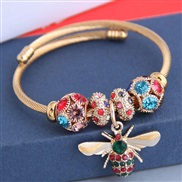 occidental style fashion  Metal all-PurposeD concise flash diamond pendant more elements personality bangle