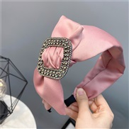 woman eadband eadband width big bow diamond woman pure color head buckle Korean style head