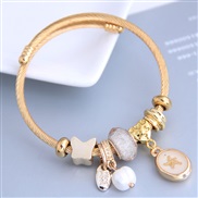 occidental style fashion  Metal all-PurposeD sweet more elements pendant personality bangle