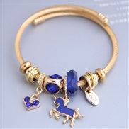 occidental style fashion  Metal all-PurposeD concise pendant more elements personality bangle