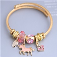 occidental style fashion  Metal all-PurposeD concise pendant more elements personality bangle