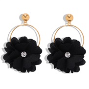 Korea all-Purpose flowers diamond earrings woman fresh sweet Cloth arring