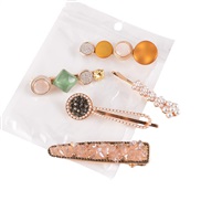 Korean style Pearl hair clip set Word woman