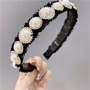 ( black)Korean style big samll Pearl eadband temperament briefins width