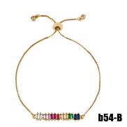 (brb B Style)occidental style fashion rainbow diamond bracelet lady braceletbrb