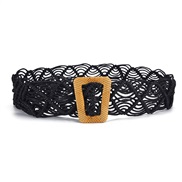 ( black)width Girdle lady rope occidental style retro ethnic style weave belt Dress Clothing ornament girl student belt