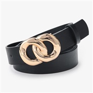 ( black)summer style wind fashion chain buckle woman belt buckle ornament Cowboy Dress lady pure color brief belt