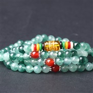 (B green ) agate  multilayer cat bracelet man woman  Word