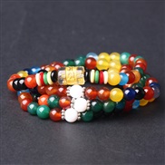 (B color ) agate  multilayer cat bracelet man woman  Word