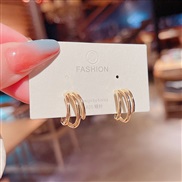 (Agold )silver Korean style flowers Pearl earrings woman same style brief temperament ear stud arring