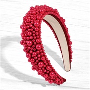 ( red) occidental style Korean style thick big samll Pearl eadband eadband super sweet woman