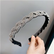 ( black)diamond weave twisted eadband With diamond Korean style twisted eadband head buckle head woman