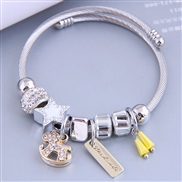 occidental style fashion  Metal all-Purpose diamond more elements pendant accessories temperament bangle