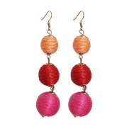 (+red +) Bohemia ethnic style arring  surround earrings earrings