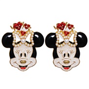 personality cartoon woman ear stud exaggerating woman styleearrings