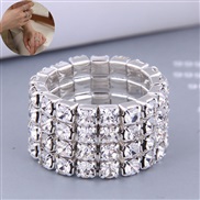 Korean style fashion sweet elasticity flash diamond woman personality