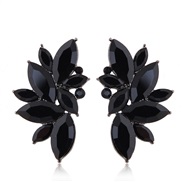 occidental style fashion  Metal shine branches and leaves personality temperament ear stud