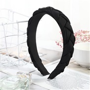 ( black) fashion creative twisted eadband  Korea pure color Cloth width eadband head