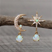 new gold Moon earring...