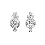 ( A style)occidental style fine zircon earrings