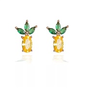 I wind  lovely tropical fruits ear stud woman diamond arring earrings style