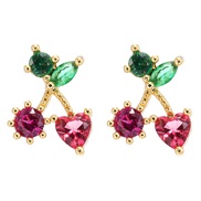 I wind  lovely tropical fruits ear stud woman diamond arring earrings style