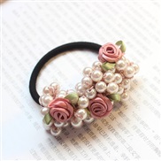 ( Pearl )Pearl leather woman head rope sweet brief Ladies temperament Korean style ropeins circle head