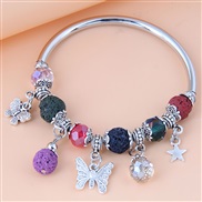 occidental style fashion concise Metal all-Purpose more pendant temperament bracelet bangle