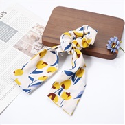 ( white)occidental styleins bow hair clip woman fashion day head rope Korean style