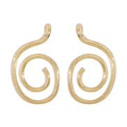 ( Gold)occidental style geometry Irregular Earring  women exaggerating personality wind style earrings