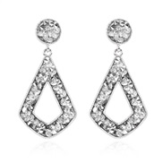 (   )occidental style Alloy geometry earrings earring  fashion personality diamond earring woman F