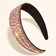 ( champagne)Korea diamond Rhinestone eadband width retro luxurious high-end temperament fully-jewelled eadband