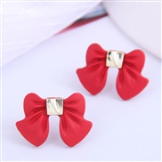 Korean style fashion sweetOL bow personality ear stud