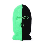 ( black )autumn Winter warm three double color knitting man womancsgo hat