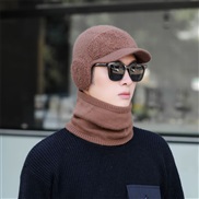 ( one size)(Suit   khaki)thick knitting woolen Winter velvet hat man Outdoor Korean style warm wind man cotton