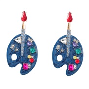 ( blue)earrings fashi...