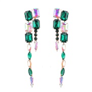 (green AB)earrings su...