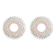 (AB color)earrings fa...