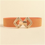 Metal buckle Tightness belt lady width Girdle ornament Dress all-Purpose elasticity summer width slim