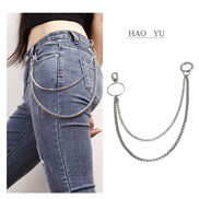 occidental style wind chain brief fashion buckle head Double layer chain punk style series