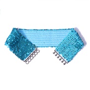 (60-80cm)(sky blue ) occidental style lady sequin Girdle  women shine ornament Girdle