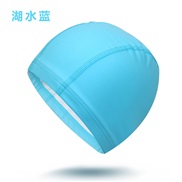 ( blue PU bathing cap...